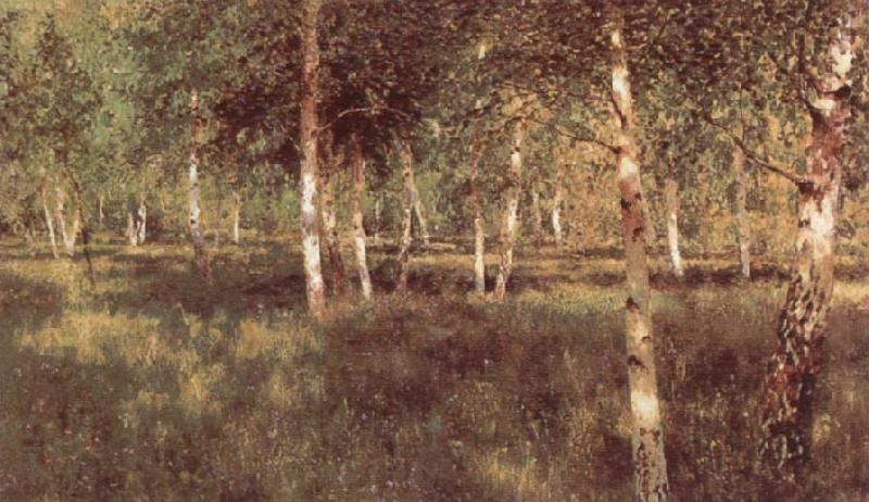 Isaac Ilich Levitan Birch Grove oil painting picture